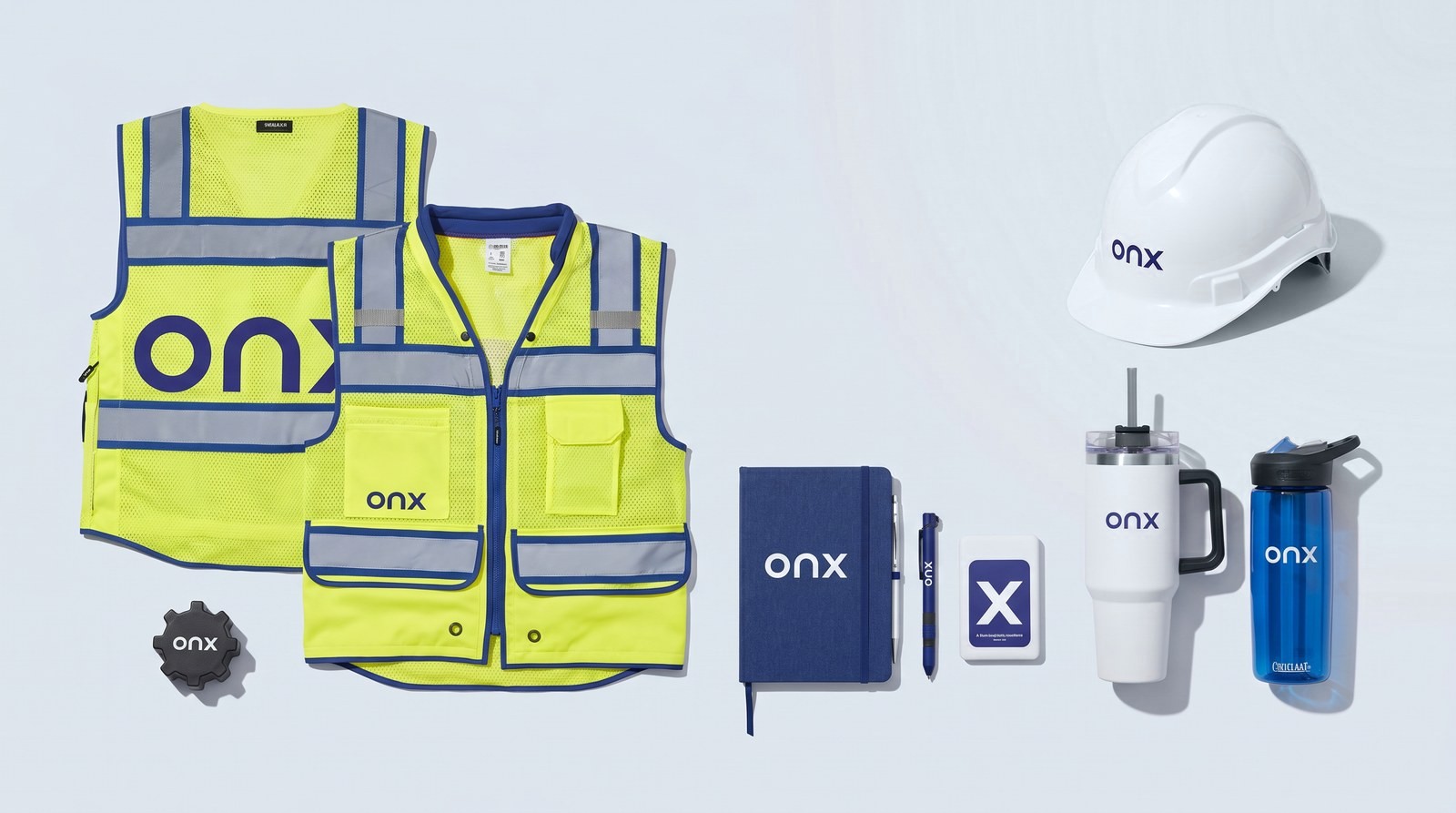 ONX — Outfitted 5,000 employees across 3 countries with 50,000 rebranded items for ONX's company-wide identity refresh.