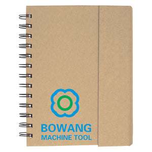 Eco-Recycled Journal with Sticky Notes, Flags and Pen