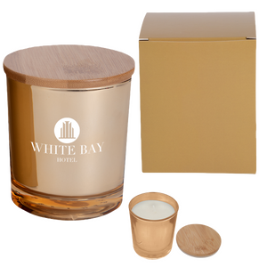 Bamboo Soy Candle with Matching Custom Box