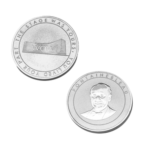 1.5" Solid Silver Double Sided Custom Coin