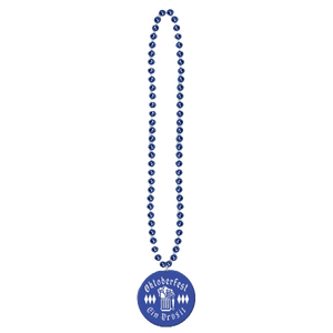 Mardi Gras Beads with Imprinted Medallions