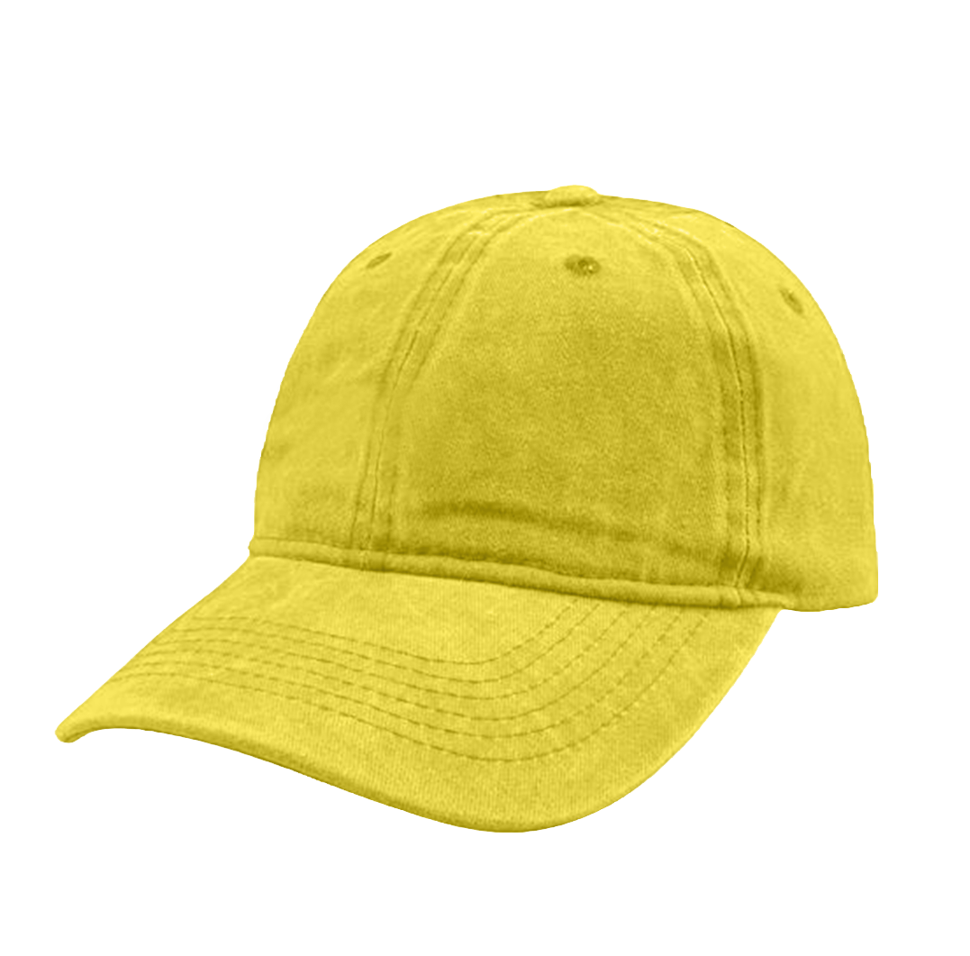 Pigment Dyed Washed Distressed Dad Cap