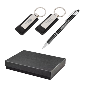 Baldwin Stylus Pen And Leatherette Key Tag Box Set