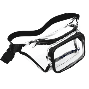 Waterproof Clear PVC Zipper Fanny Pack