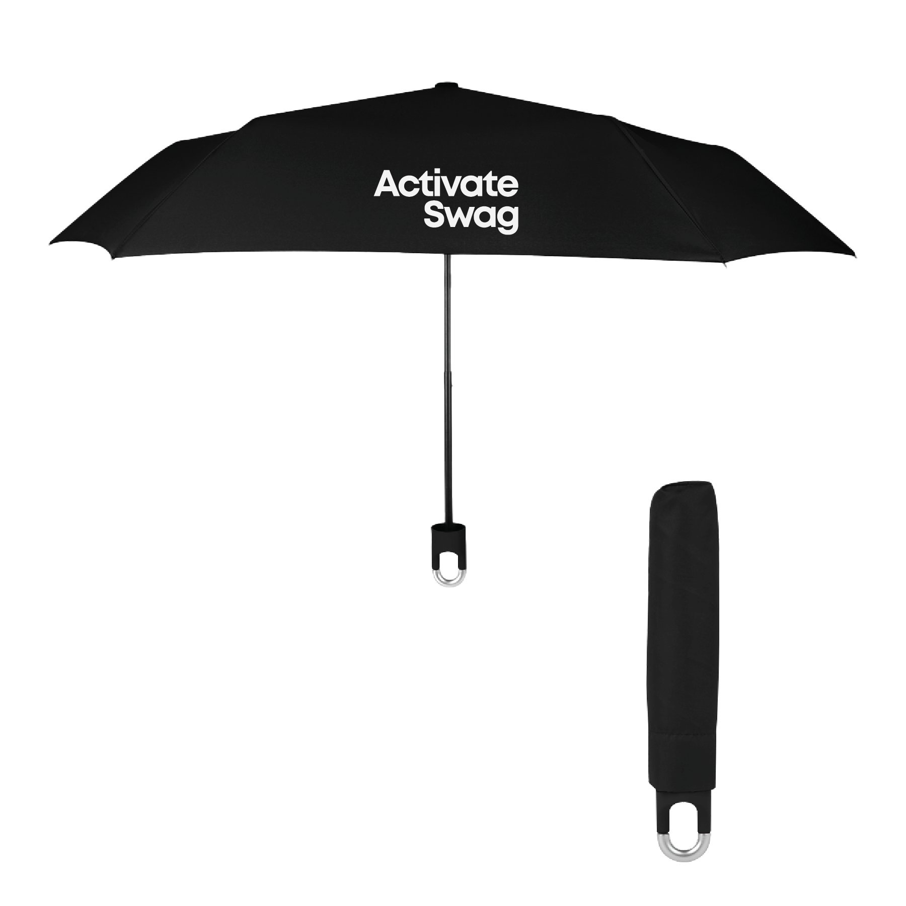 38" Arc Clipper Compact Telescopic Umbrella