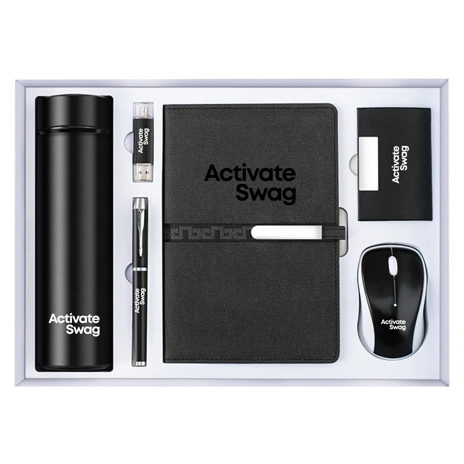 ExecuSet - Pen, Tumbler, Padfolio, 8GB Flash Disk, Card Case