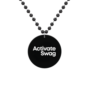 Mardi Gras Beads with Imprinted Medallions