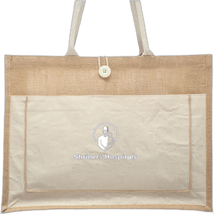 Cotton Stylish Shopping Pocket Jute Tote Bag