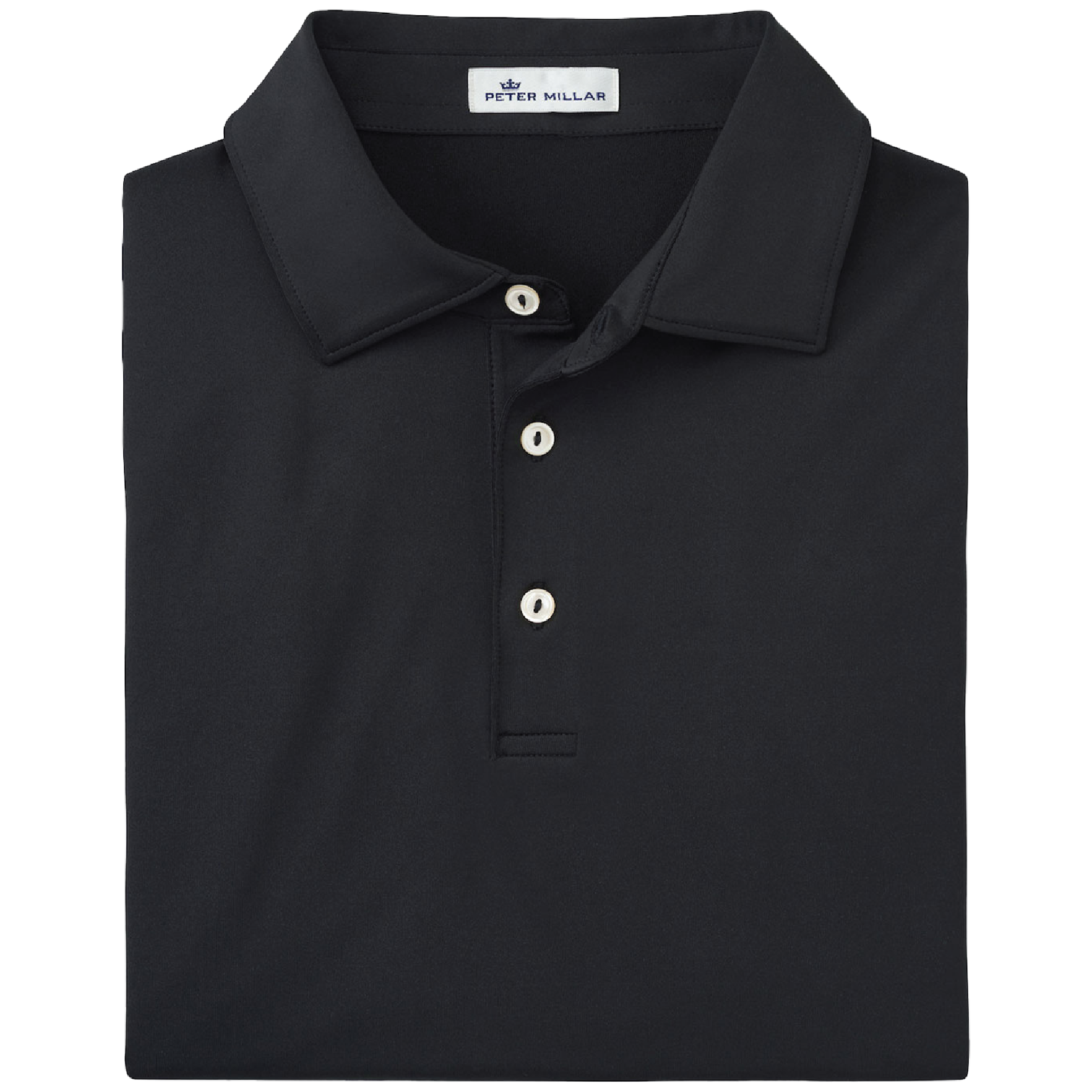 Peter Millar Men's Solid Performance Polo - Self Collar