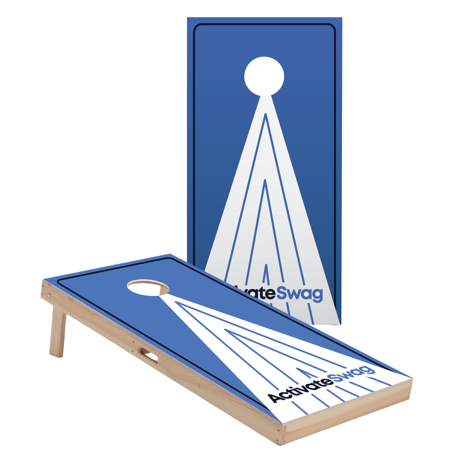 Regulation Cornhole Set with 4 Color Process Logo