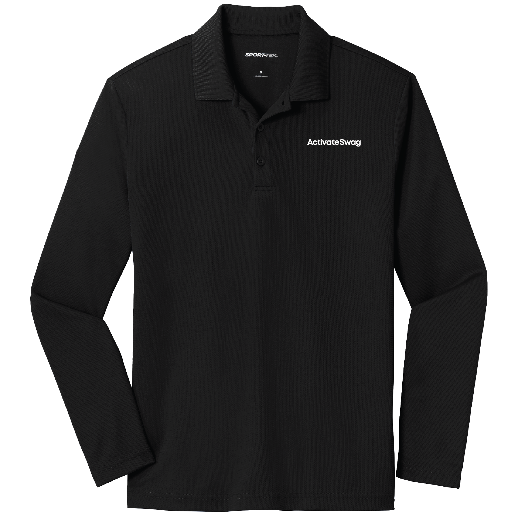 Sport-Tek  PosiCharge  RacerMesh  Long Sleeve Polo