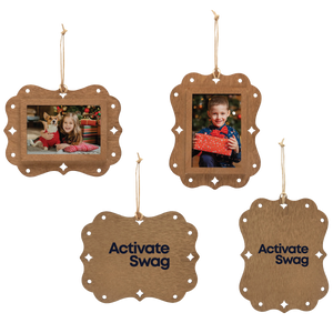 Wood Frame Photo Ornament
