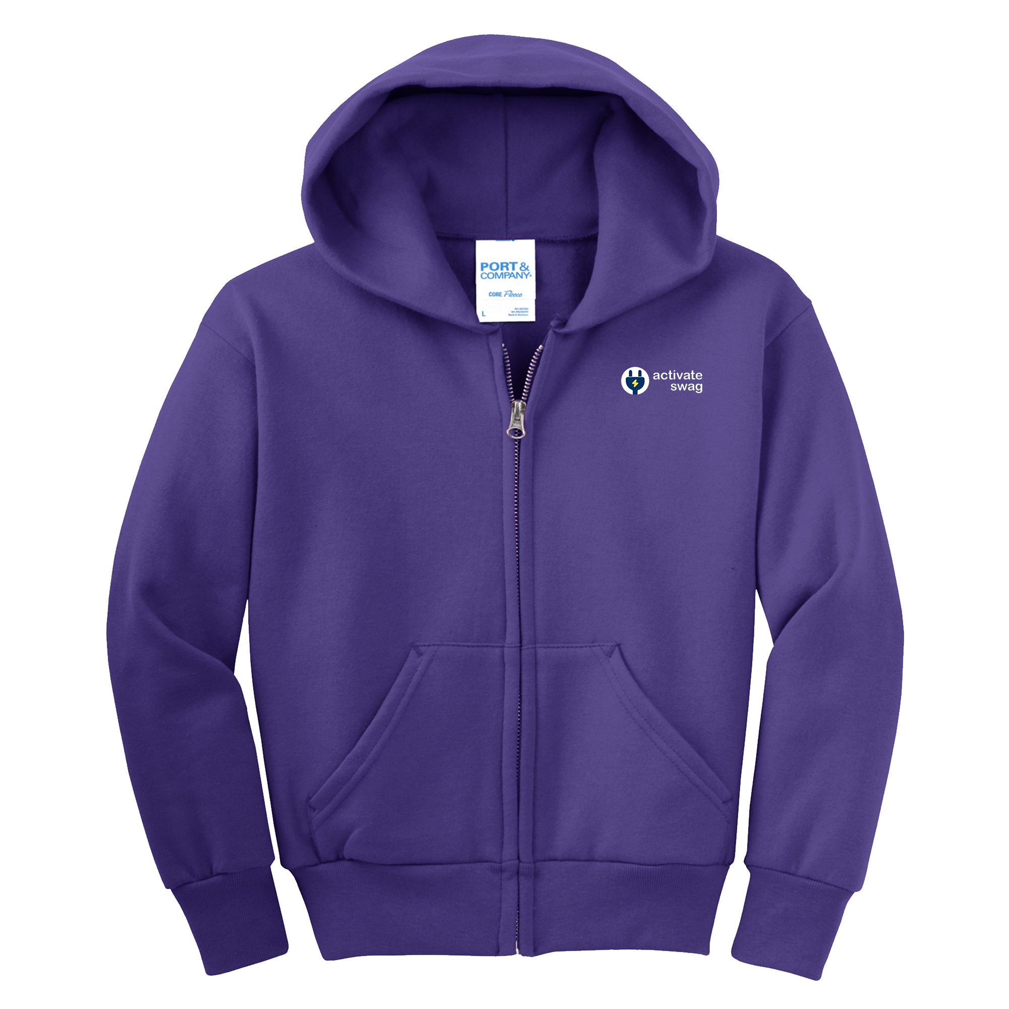 Port & Company Premium Youth Full Zip Hoodie