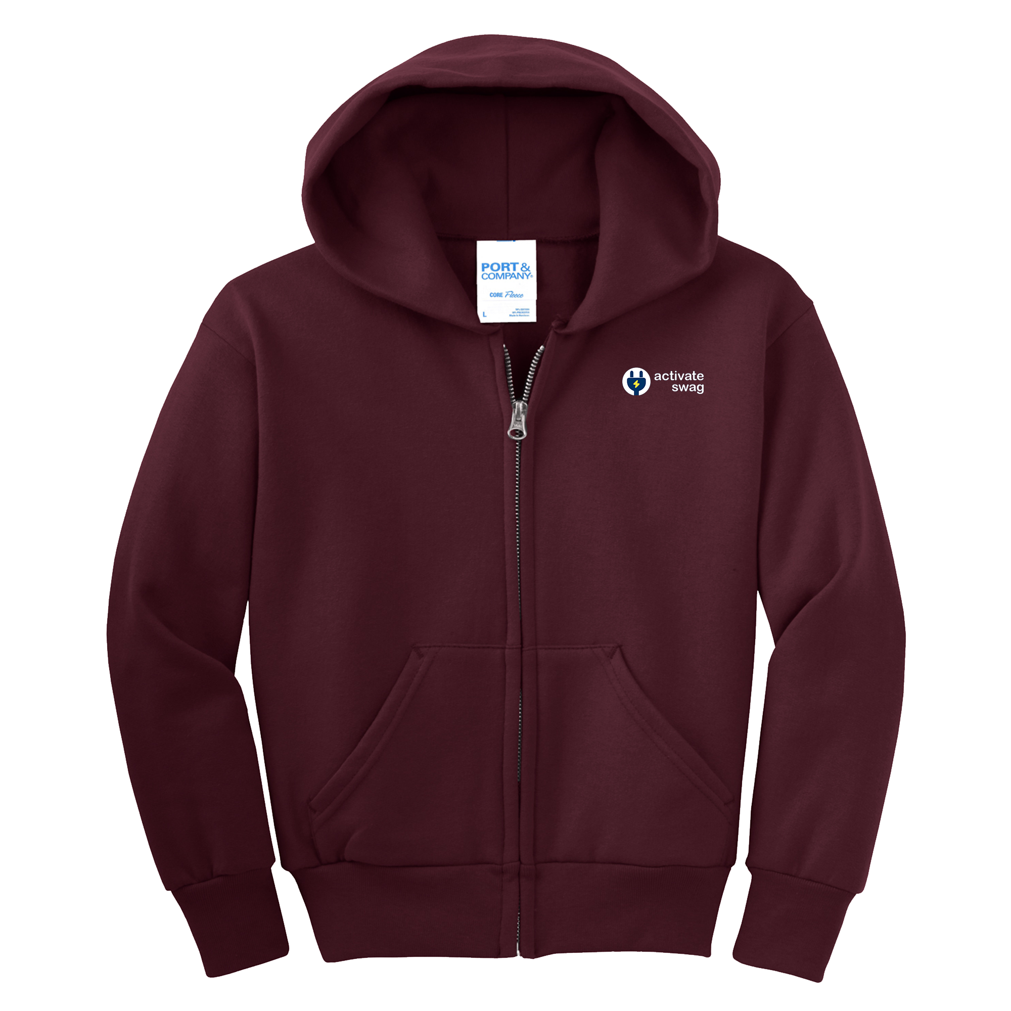 Port & Company Premium Youth Full Zip Hoodie